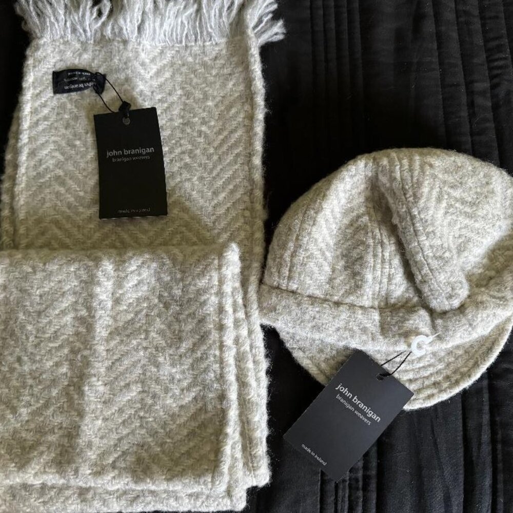 John Branigan Weavers Hat Scarf Combo - Ladies - Brand New